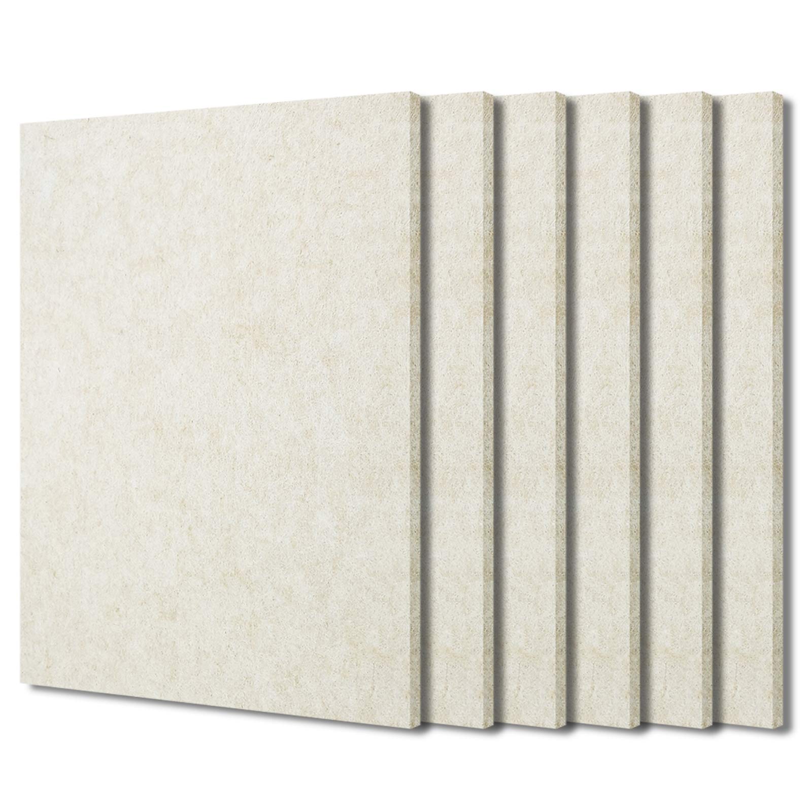 BXI Sound Absorber - 31.5 X 23.6 X 3/8 Inches 6 Pack High Density Acoustic Absorption Panel, Sound Absorbing Panels Reduce Echo Reverb, Tackable Acoustic Panels for Wall and Ceiling Acoustic Treatment