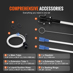 VEVOR 6.5L Manual Fluid Extractor Pump, Oil Changer Vacuum Fluid Extractor, Oil Extractor Change Pump for Automotive, Oil Change & Fluid Change Tool with Dipstick and Suction Hose (6.5L)