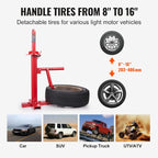 VEVOR Manual Tire Changer, Portable Hand Bead Breaker Mounting Tool for 8"-16" Tires, Compatible with Car Truck Trailer, Tire Mounting Machine for Home Garage Small Auto Shop