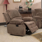 Bonded Leather Living Room Furniture Set Reclining Sofa Set Loveseat Furniture Sets in Living Room Sofa Recliners (3 Pieces, Brown)