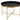 Kate and Laurel Celia Modern Round Coffee Table; 28 x 28 x 19; Black and Gold; Coffee Table for Living Room Decor; Storage; and Display