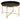 Kate and Laurel Celia Modern Round Coffee Table; 28 x 28 x 19; Black and Gold; Coffee Table for Living Room Decor; Storage; and Display