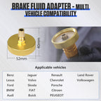 BELEY Brake Bleeder Kit 110V Brake Fluid Bleeder Machine Kit Adjustable 0.7-2.5 Bar Pressure & Flow Microcontroller System for Single User Includes 52MM Master Cylinder Adapter & Oil Bottle