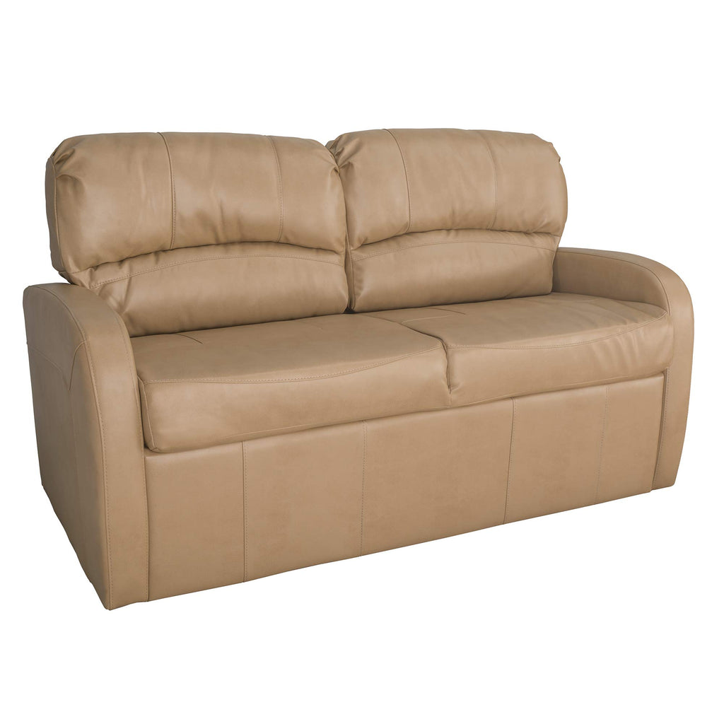 RecPro Charles Collection | 70" RV Jack Knife Sofa w/Arms | RV Sleeper Sofa | RV Couch | RV Living Room (Slideout) Furniture | RV Furniture | Camper Furniture | Chestnut