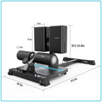 leikefitness Deluxe Multi-Function Deep Sissy Squat Bench Home Gym Workout Station Leg Exercise Machine (Black-8300)