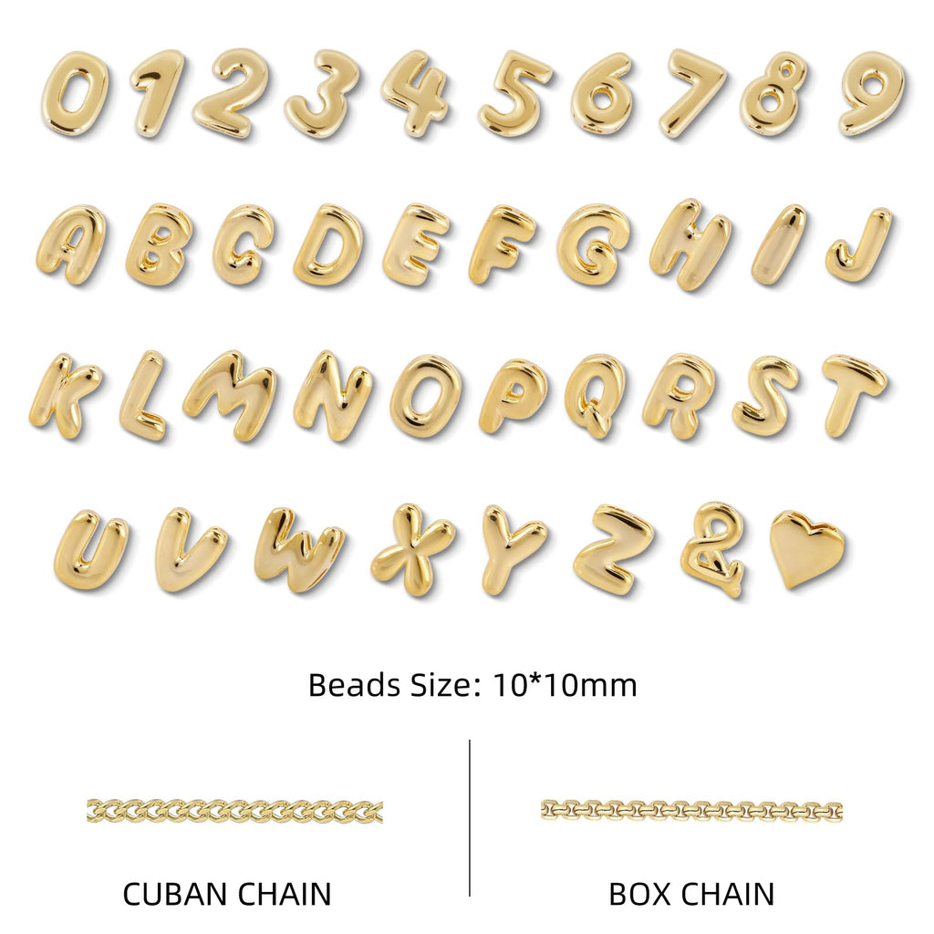 Personalisierte 3D-Buchstaben-Halskette mit individuellem Namen, 14K Gold, Weihnachtsgeschenke, personalisierte Anfangsbuchstaben-Halskette, zarter Charme-Ballon, handgefertigter Schmuck für Frauen, maßgeschneiderter Alphabet-Anhänger A-Z