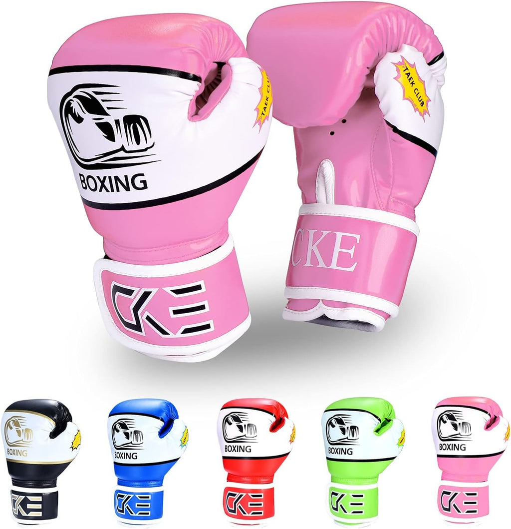 CKE Kids Boxing Gloves for Kids Boys Girls Junior Youth Toddlers Age 5-12 Years Training Boxing Gloves for Punching Bag Kickboxing Muay Thai
