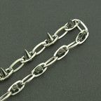 Chaînes de montre de poche à rivet lourd PINKPIN Chaîne de portefeuille Chaîne de motard Porte-clés Pantalon Longue chaîne Punk Pantalon Hip Hop pour hommes femmes