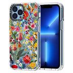 MOSNOVO Case for iPhone 13 Pro Max, [Buffertech 6.6ft Military-Grade Drop Protection] [Anti Peel Off Tech] Clear TPU Bumper Phone Case Cover Design - in The Garden