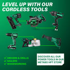 Metabo HPT 10-Inch Single Bevel Compound Miter Saw, 15-Amp Power Saw with Xact Cut Shadow Line, Precision Miter Angles, Single Bevel 0-45°, 40T TCT Miter Saw Blade, Lightweight Design, C10FCG2