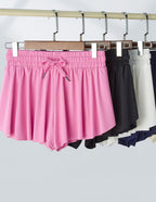 3er-Pack Mädchen Fließende Shorts mit Spandex-Futter 2-in-1 Jugend Schmetterlingsröcke für Fitness, Laufen, Sport (Set 2, Jugend Medium)