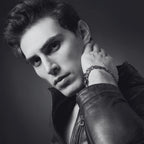 Urban Jewelry Men’s Stainless Steel Link Bracelet – 9-Inch Heavy 0.5” Wide Chain – Silver/Black or Gold/Black – Chain Option – Bold Design – Gift Box Included