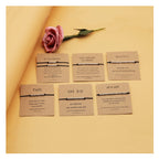 OBSUN Morse Code Bracelet Funny Gift for Women with Meaning Card Gift Card for Best Friend Couple Mom Family (I am fearless)