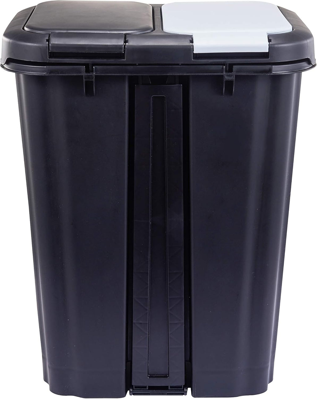 Step N' Sort 11 Gallon, Dual Trash and Recycling Bin with Slow Close Lid,Black,40 Liter,SNS402-B