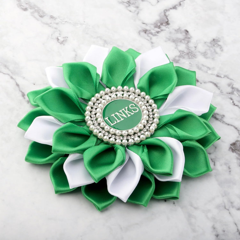 CENWA Sorority Brooch Gift Green Sorority Sister Flower Brooch Pin Greek Sorority Gift for Women