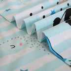 ست ملحفه کودکان یونیکورن صورتی JSD، سایز تویین، ۳ تکه، ملحفه‌های رختخواب میکروفایبر چاپ شده با طرح رنگین کمان برای دختران، جیب عمیق