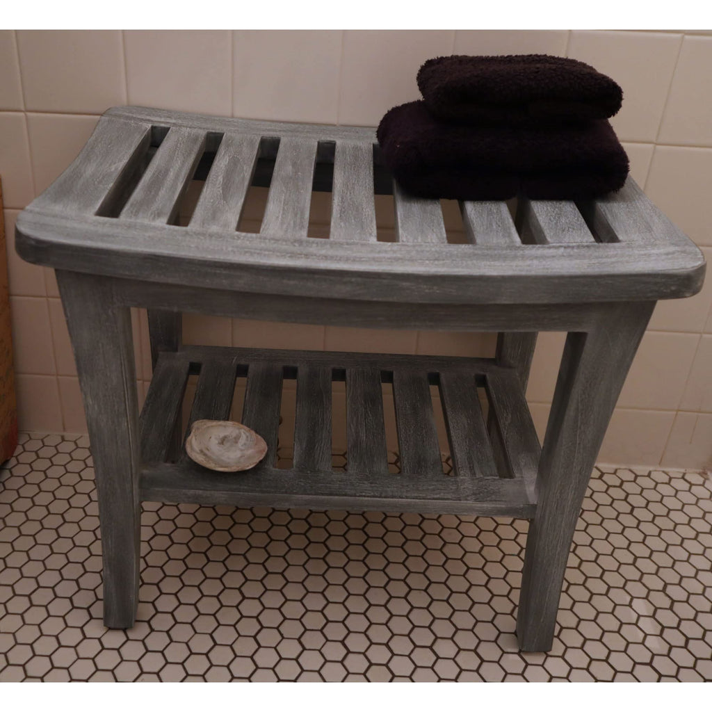 Redmon since 1883 Weathered Genuine Teak Bench