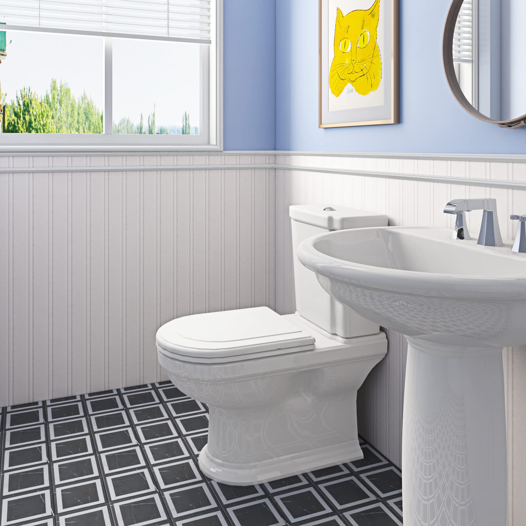 ReWallpaper Faux Beadboard Wallpaper Peel and Stick Prepasted Off White Contact Paper Self Adhesive Removable Wall Paper Vinyl Wainscoting Panels Wallpaper Rolls for Walls Ceiling Bathroom 17.5inx10ft