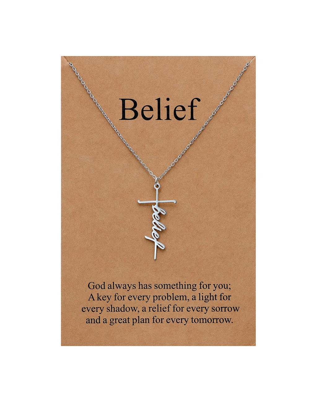 Lcherry Faith Cross Pendant Necklace for Women Religious Christian Jewelry Mother's Day Gifts for Women