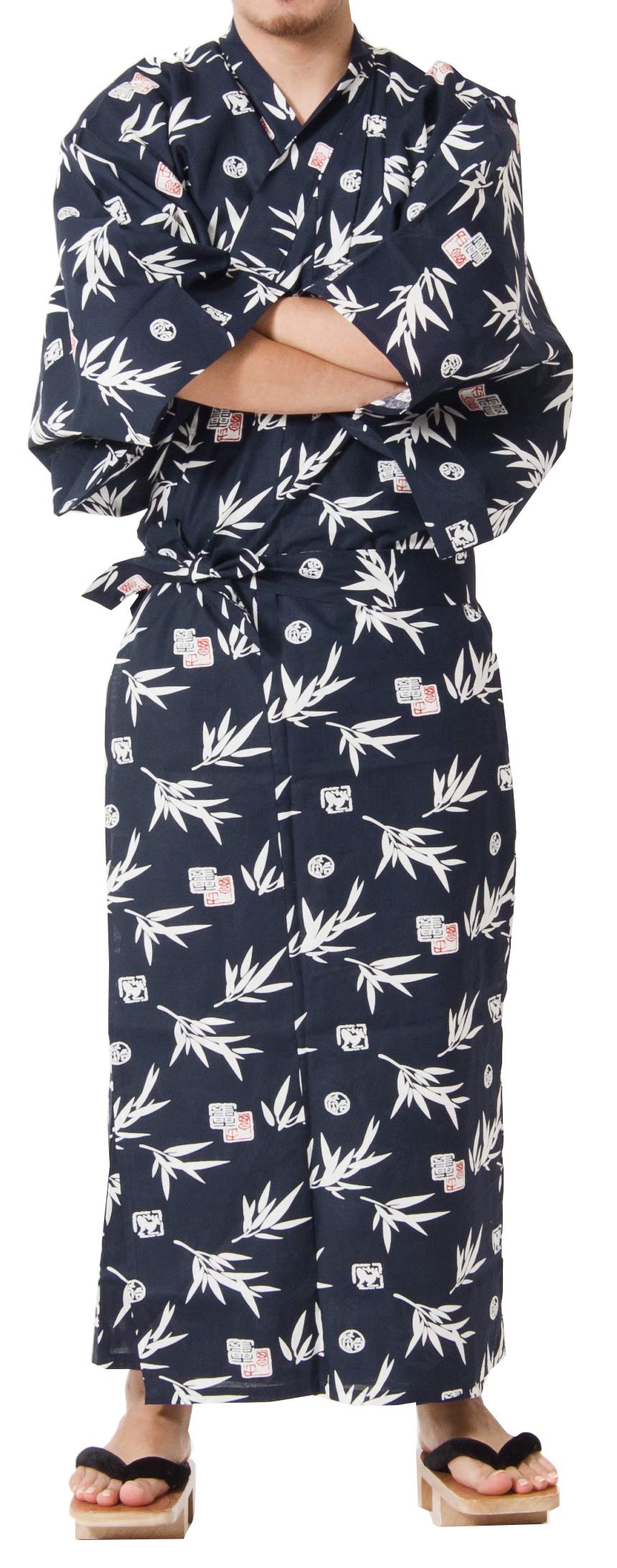 Dita Tokyoin Traditional Made In Japan Cotton Yukata Robe (Japanese Pajama Kimono) Easy Wearing set2