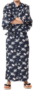 Dita Tokyoin Traditional Made In Japan Cotton Yukata Robe (Japanese Pajama Kimono) Easy Wearing set2