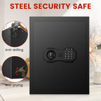 Coffre-fort domestique grand 3,0 pi³ avec sac ignifuge et étanche, coffres-forts numériques pour la maison avec serrure à clavier et clé, coffre-fort pour documents et argent, coffre de sécurité pour bureau, hôtel et usage personnel
