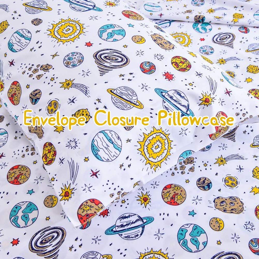 ست ملحفه کودکان یونیکورن صورتی JSD، سایز تویین، ۳ تکه، ملحفه‌های رختخواب میکروفایبر چاپ شده با طرح رنگین کمان برای دختران، جیب عمیق