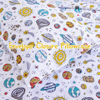 ست ملحفه کودکان یونیکورن صورتی JSD، سایز تویین، ۳ تکه، ملحفه‌های رختخواب میکروفایبر چاپ شده با طرح رنگین کمان برای دختران، جیب عمیق