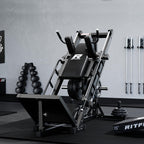 RitFit Leg Press Hack Squat Machine, Professional Adjustable Leg Press Machine for Home Gym with Linear Bearing, Specialty Hack Squat Machine for Full Lower Body Workout with Weight Storage Posts