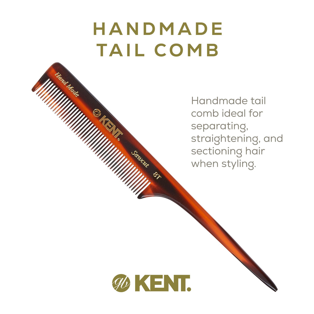 Exquisite Kent Fine Tail Comb -8T Hand-Made in England