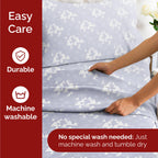 Komplet pościeli King Christmas Tree - Świąteczny wzór Xmas na lnie - Głębokie kieszenie - Dopasowany krój - 4 części - Bez zagnieceń - Wygodna i chłodząca świąteczna pościel zimowa - Łatwa w pielęgnacji - Przyjazna dzieciom