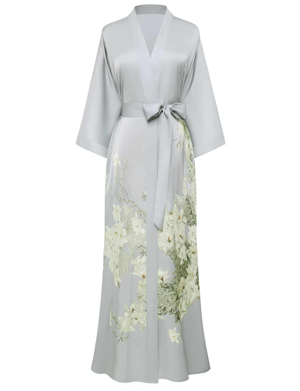 PRODESIGN Kimono Robe for Women - Long Satin Sleepwear Silky Kimono Cover-Up Nightgown Japanese Bathrobe Loungewear Blouse