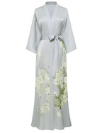 PRODESIGN Kimono Robe for Women - Long Satin Sleepwear Silky Kimono Cover-Up Nightgown Japanese Bathrobe Loungewear Blouse