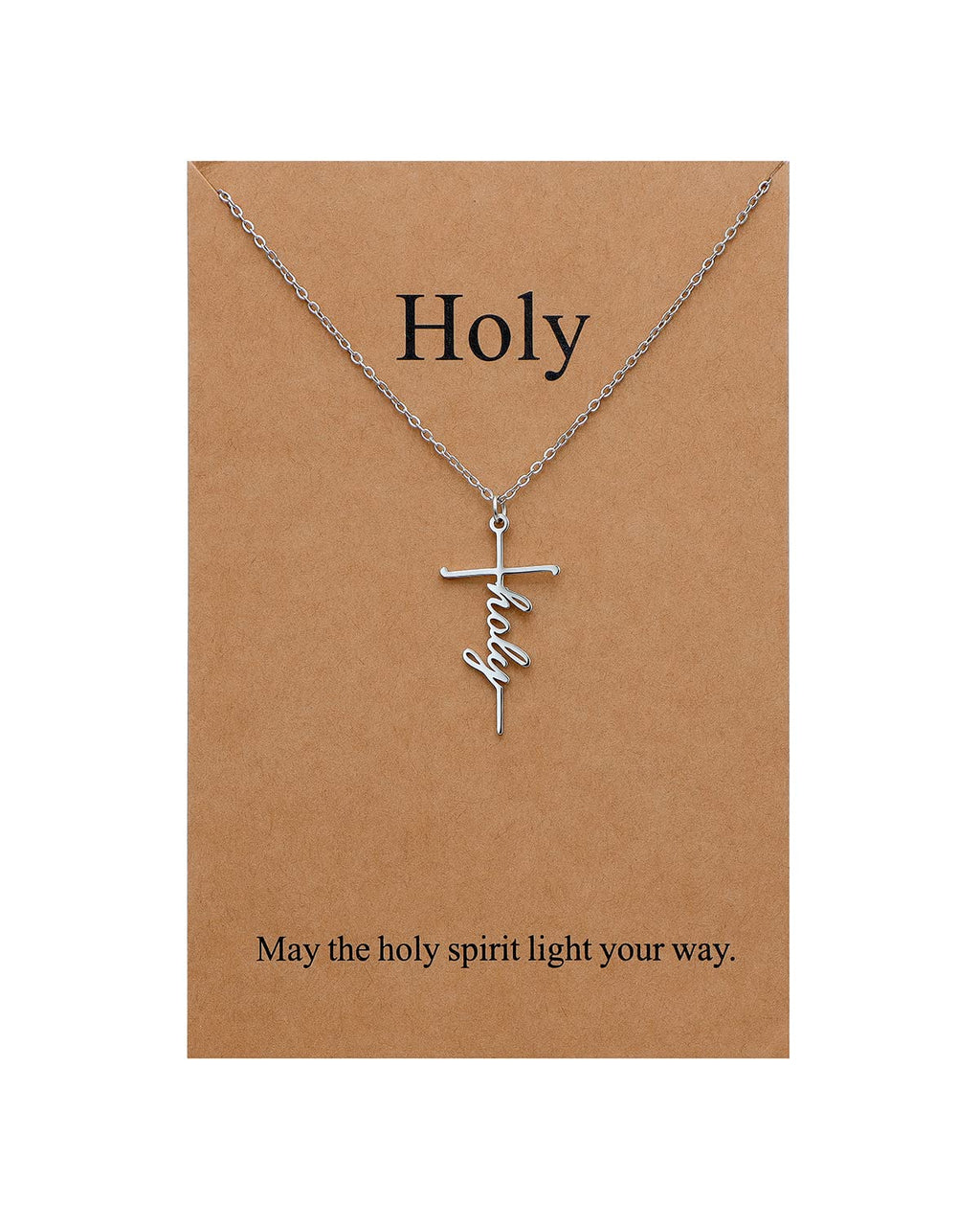 Lcherry Faith Cross Pendant Necklace for Women Religious Christian Jewelry Mother's Day Gifts for Women
