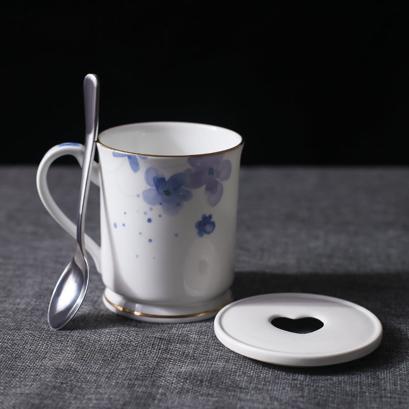 High-end Bone China Ceramic Lovers Drinking Cups And Teacups As Gifts