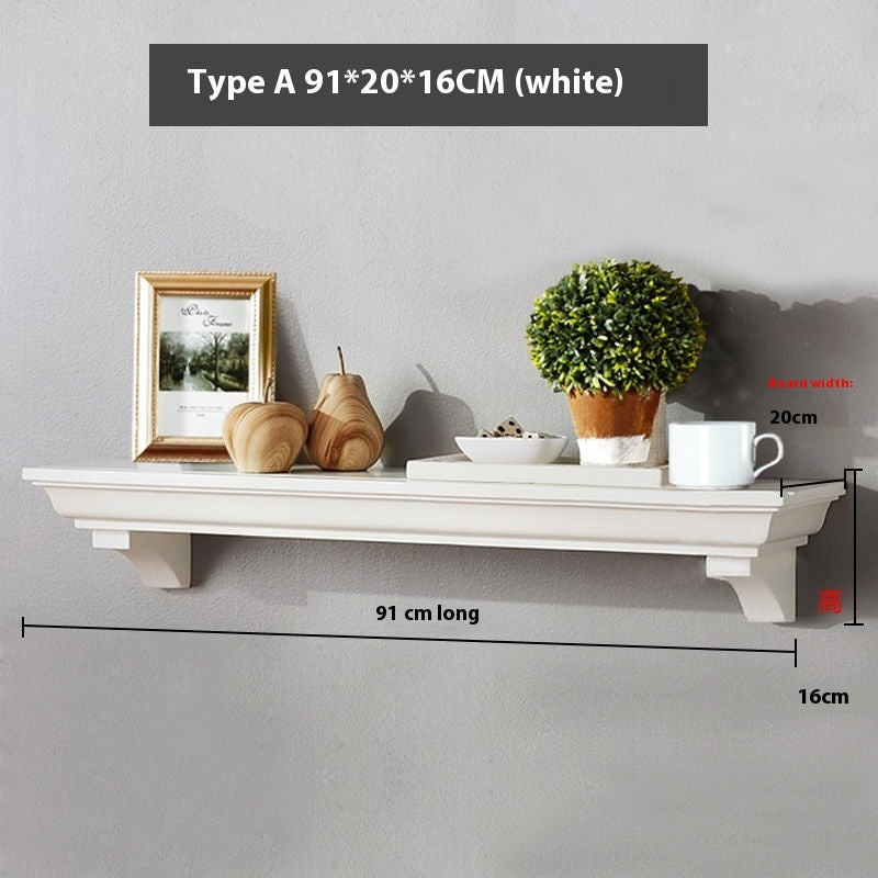 Simple Solid Wood Flat Partition Shelf Shelf