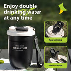 Large Capacity Stainless Steel Insulated Mug Portable Cold Insulation Tumbler