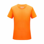 Ice Silk Small Checkered Sports Quick-drying Short-sleeved T-shirt