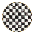 Black And White Bone China Checkerboard Dish Set Modern Art Deco Tableware
