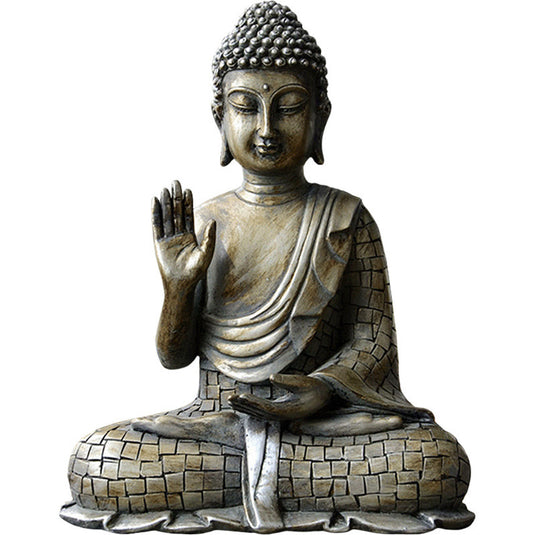 Simple ornamenter af Buddha-statue af Sakyamuni Tathagata
