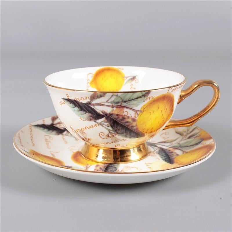 Bone China Afternoon Tea Scented Tea Coffee Ceramic Cup Dish