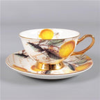 Bone China Afternoon Tea Scented Tea Coffee Ceramic Cup Dish