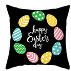 Living Room Sofa Bed Easter Linen Throw Pillowcase