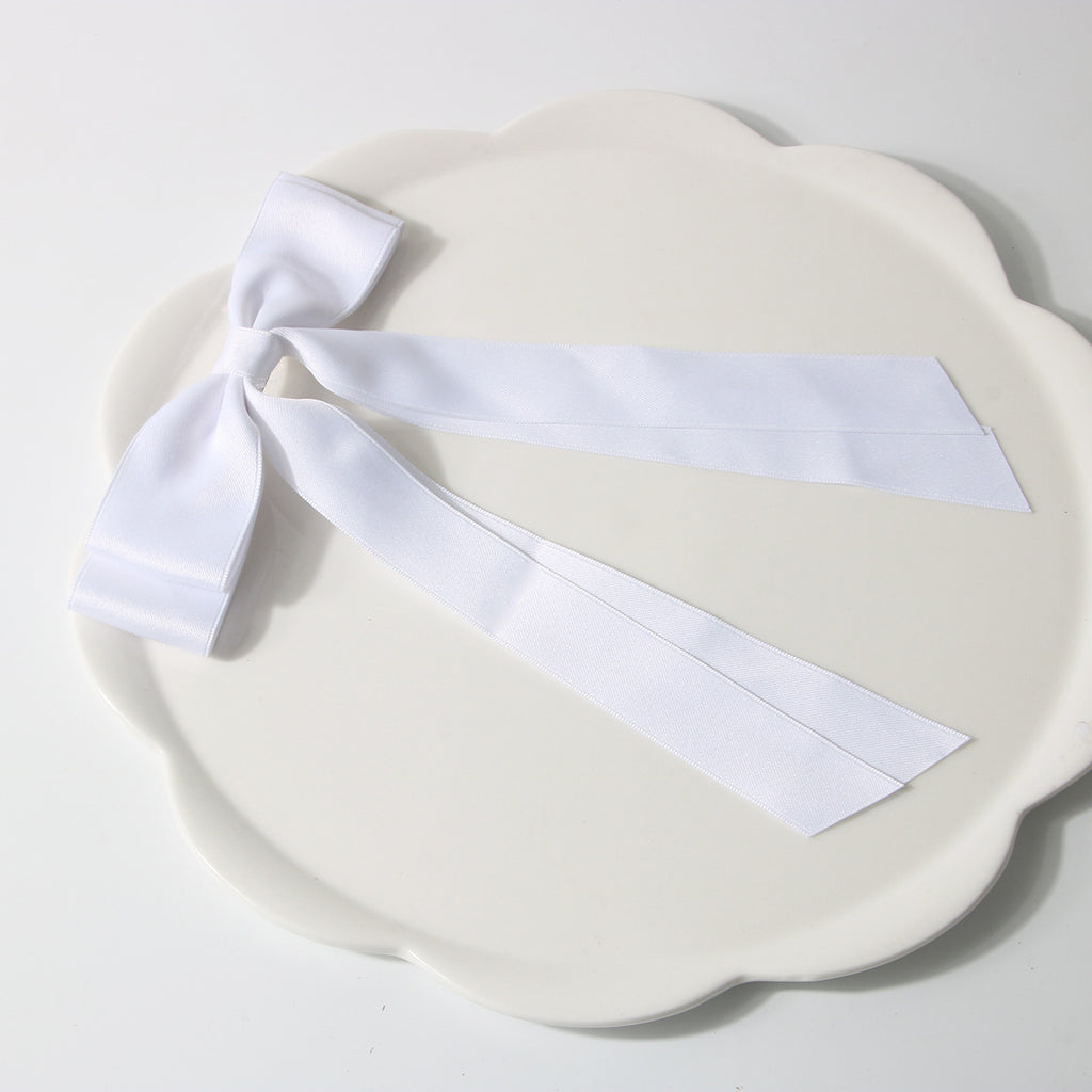 Bow Spring Clip Hairpin Sweet Double Large Ribbon Hairpin Long Ribbon Hair Accessories