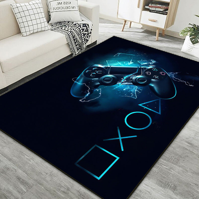 Home Living Room Game Console Controller Printed Decorative Carpet