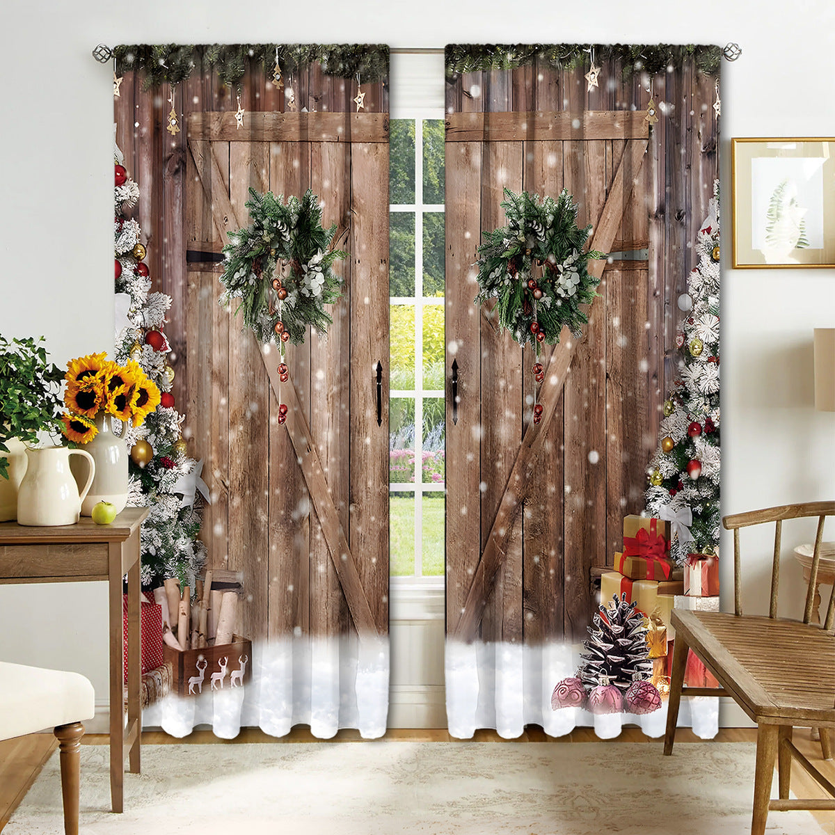 Digital Printed Christmas Curtains