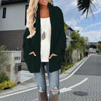 Batwing Sleeve Women's Knitting Cardigan Sweater Loose-fitting Coat Top