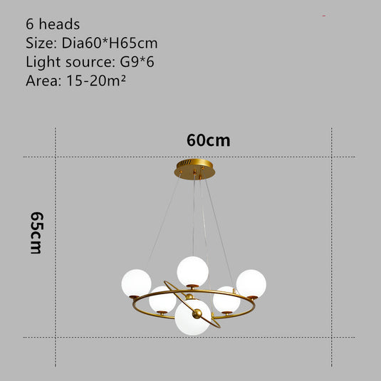 Lustre de mode créatif de personnalité de salle à manger d'enfants minimaliste moderne