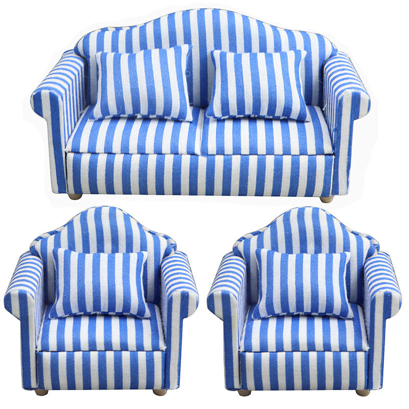 Dollhouse Mini Furniture Living Room Scene Sofa