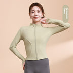 Veste de yoga pour femme, ajustée, à séchage rapide, pour le sport
